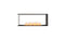 Ecosmart Fire Flex 50PN Peninsula Fireplace Insert - Black Finish / Stainless Steel Burner - ESF.FX.50PN